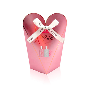 Caja de Regalo de Papel Impresa Personalizada, Caja de Embalaje de Cartón Reciclable con Asa de Listón para Navidad, San Valentín, Día de la <span class=keywords><strong>Madre</strong></span> - Product Image 4