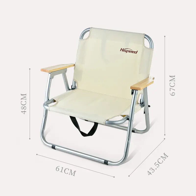 كرسي تخييم نمط مخصص قابل للطي OEM من الألومنيوم كرسي تخييم فاخر قابل للطي بظهر عالٍ مع شعار بني