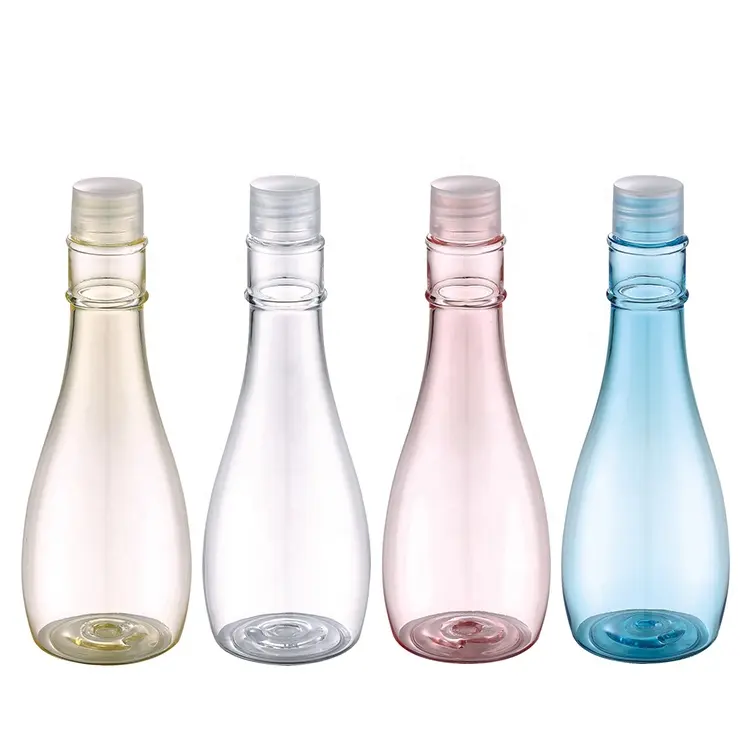 50 мл 100 мл Роскошный прозрачный цвет в форме капли воды Косметический Пластиковый Контейнер тонер бутылка с внутренней пробкой для жидкости