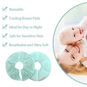 Paquete de cuentas de gel reutilizables de tela suave, frío y caliente, terapia de pecho para mujeres - Product Image 6