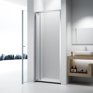 Puerta <span class=keywords><strong>de</strong></span> Ducha Pivotante <span class=keywords><strong>de</strong></span> <span class=keywords><strong>Aluminio</strong></span> Plateado al Mejor Precio, Mampara <span class=keywords><strong>de</strong></span> Ducha <span class=keywords><strong>de</strong></span> Vidrio <span class=keywords><strong>para</strong></span> Baño - Product Image 1