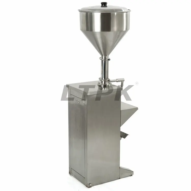 Prix d'usine bon marché Machine de remplissage de bouteilles semi-automatique entièrement pneumatique pour sauce au sirop d'érable Gel de pâte d'arachide Brillant à lèvres crème