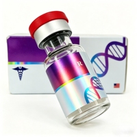 Etiqueta Adhesiva Personalizada para Botellas Holográficas Brillantes de 3 ml y 10 ml, Etiqueta Impermeable para Frascos Médicos y de Laboratorio Farmacéutico
