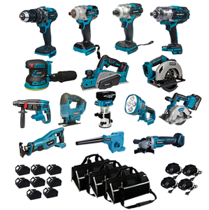 OEM 20V/36V Aluminium Multifunction Cordless <b>Power</b> <b>Tools</b> Set 5 in 1 Angle Hammer Wrench Drill Kit Case Wholesale - Product Image 2