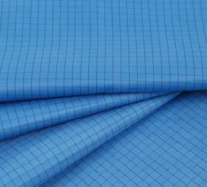 Reinraum Fabric blau, gelb, weiß 5mm Gitter bunt 99% Polyester 1% leitfähiges anti statisches Gewebe zur Herstellung von ESD-Stoff