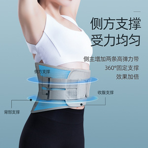 Ceinture de soutien lombaire respirante Wellday de qualité médicale pour les douleurs du bas du dos, immobilisateur de disque lombaire, enveloppante, taille unique - Product Image 5