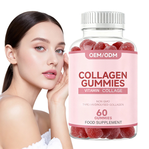 Womens Collagen <strong>Vitamin</strong> Gummies Niacinamide <strong>Vitamin</strong> C <strong>Skin</strong> Hydration <strong>Hair</strong> Strengthening <strong>Nail</strong> Support Glowing <strong>Skin</strong> Vegan Sugar - Product Image 1