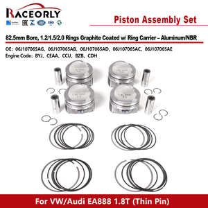 RACEORLY 06J107065AG Zuigerstel Slim Pin 82,5mm Aluminium Legering voor VW Audi EA888 1.8T BYJ BZB CDH - Product Image 1