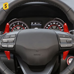 Levier de vitesses en Fiber de carbone véritable, pour Hyundai moteur Oncino Phase 1, accessoires d'intérieur de <span class=keywords><strong>voiture</strong></span>, vente en gros - Product Image 1