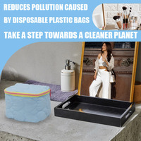 Sac de rangement pour maquillage en PVC avec fermeture éclair et poignée souple, design personnalisé, étui de transport cosmétique durable pour la vente en gros