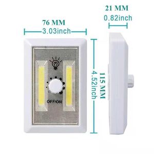 Cob Switch Light Strip Led Emergency Lighting Battery Powered Night Light For Closet Hallway Wall Mounting - Product Image 3