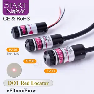 Red Dot Posisi 650nm 5V 5 M W Adjustable Beam Diode Modul Laser Menandai Merah Locator untuk Laser Mesin Ukiran suku Cadang