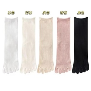 Women's Spring Summer Thin Five Finger <b>Socks</b> Mid Calf Mesh Breathable Sweat Absorbing Split Toe Outdoor Sports <b>Socks</b> - Product Image 4