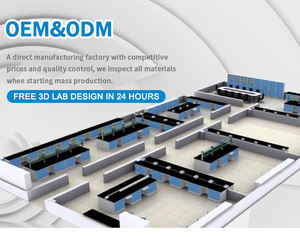 Okul/klinik/kimya laboratuvar tezgah mobilya epoksi reçine çalışma masası lab tezgah lab çelik yan tezgah - Product Image 4