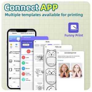 Cadeaux pour enfants, mini imprimante portable, imprimante <span class=keywords><strong>photo</strong></span> numérique thermique, imprimante portable, imprimante thermique de poche - Product Image 2
