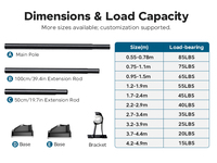 YIJIALE Tringle à rideaux télescopique moderne en acier au carbone 0,4-0,5 m, réglable, sans perçage, pour séchage de vêtements – Grande Vente