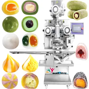 BNT-208A Automatic durable three hoppers double filling mochi encrusting machine ice cream mochi making machine