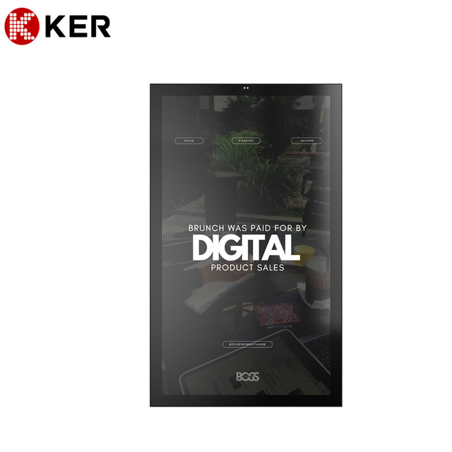 43 Inch Ultraslim IP65 Outdoor Wall Mounted LCD Digital Signage High Brightness Waterproof Advertising Display for Shopping Mall