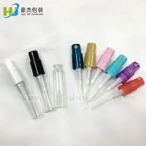 1.5ml 2ml 3ml 5mlトライアルサンプル香水バヨネットスプレー噴霧器ガラスサンプルバイアルボトル包装用