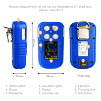 Détecteur multi-gaz 6-en-1 MST410 avec Bluetooth, durée de vie du capteur supérieure à 3 ans, pour la bio-fermentation, CH4/CO2/CO/H2S/O2 NH3