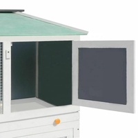 Cage à lapin grande, double grille, extérieure, habitat de jeu pour petits animaux, cage pour lapin