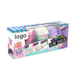 Scatola di vetro pieghevole in cartone ondulato Set di melma di cristallo giocattolo divertente per bambini scatola di imballaggio personalizzata - Product Image 3