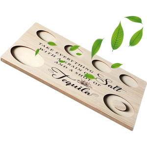 Bandeja de Madera Resistente para <span class=keywords><strong>Tequila</strong></span> con Borde de Sal, Personalizable con Logotipo, Color y Tamaño, Cortada con Láser, para <span class=keywords><strong>Tequila</strong></span> 99 Brand <span class=keywords><strong>1800</strong></span> - Product Image 3