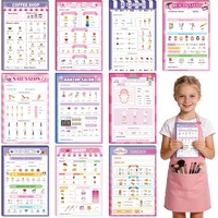 Carnets de jeu d'imitation pour enfants, avec thèmes Restaurant, Visite chez le vétérinaire, Salon de café, Carnet de jeu de rôle imaginatif