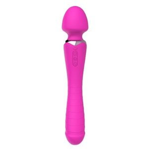 Dupla cabeça aquecida 36 frequência recarregável vibratório massageador silicone vagina anal feminino masturbador - Product Image 1