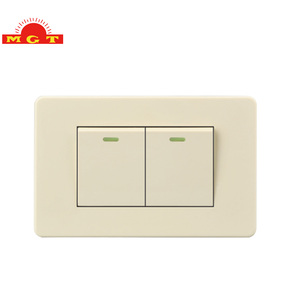 Interrupteurs électriques muraux de haute qualité en gros, beige, 3 gangues, 2 voies, norme américaine, pour la maison, le bureau - Product Image 6