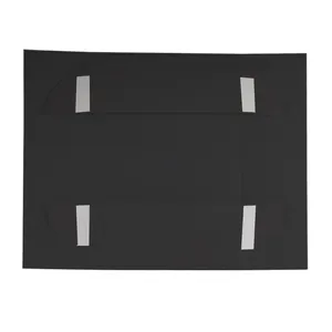 럭셔리 A4 딥 블랙 마그네틱 플랩 접이식 선물 상자 포장 도매