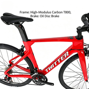 Bicicleta de Carretera R10 Ligera de Fibra de Carbono, 24 Velocidades, Ruedas de Aluminio, Frenos de Disco Hidráulicos, Asiento Ergonómico R10 C - Product Image 3