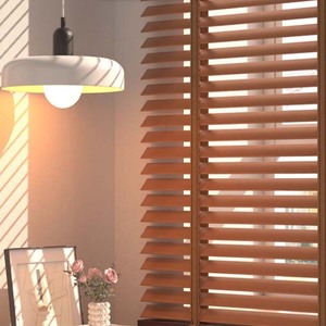 Persianas venecianas <span class=keywords><strong>de</strong></span> ventana <span class=keywords><strong>de</strong></span> madera impermeable <span class=keywords><strong>de</strong></span> imitación <span class=keywords><strong>de</strong></span> PVC <span class=keywords><strong>de</strong></span> listón <span class=keywords><strong>de</strong></span> 50mm para ventanas - Product Image 4