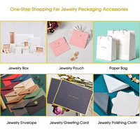 Boîtes à bijoux de luxe carrées en papier velours certifiées TUV, personnalisables avec logo, pour bracelets, colliers, boucles d'oreilles et bagues - Vente en gros