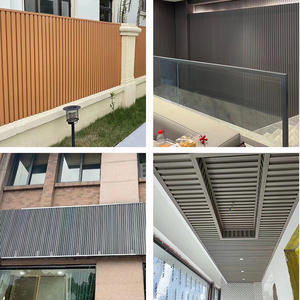 Clôture en panneaux de polyuréthane Great Wall, finition brossée noire, pour décoration extérieure - Product Image 3