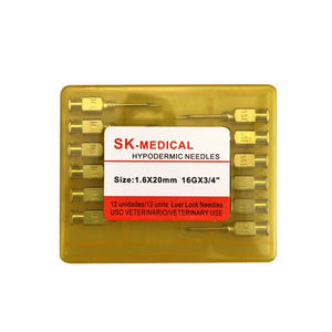 Vente en gros Aiguille d'injection vétérinaire en acier inoxydable Aiguille de seringue vétérinaire Luer Lock pour ferme de poulets réutilisable - Product Image 1