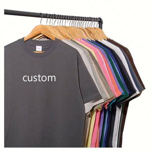 Design High Quality 210g Sleeve Regular Fit Tshirt New Style Printed Custom Logo Short Sleeved 100% Cotton T-<b>shirt</b> Men's - Product Image 1