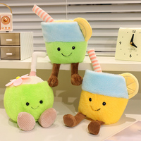 OEM ODM Schattig Kokosnoot Pluche Speelgoed Groene Kokosnootdrank Gevuld Knuffeltje voor Huisdecoratie Feestdagen Cadeaus en Bureaudecoratie