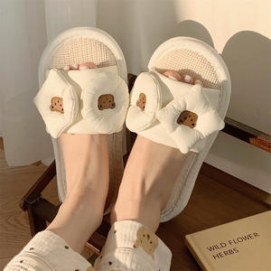 Zapatillas de Punta abierta XIXIXITIAO para mujer, sandalias de <span class=keywords><strong>Coqueta</strong></span>, zapatillas bonitas, Kawaii Zapatillas de casa, estética <span class=keywords><strong>Coqueta</strong></span> - Product Image 4