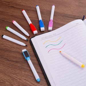 Marcador Borrable y Reutilizable Ecológico y No Tóxico con Pincel y Rotulador de Colores para Pizarra Blanca para Niños - Product Image 4