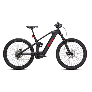 Vélo électrique de montagne 29 pouces en fibre de carbone, <span class=keywords><strong>batterie</strong></span> lithium 48V, 10 vitesses, moteur central 500W, frein à disque hydraulique, fabrication OEM/ODM en Chine - Product Image 1