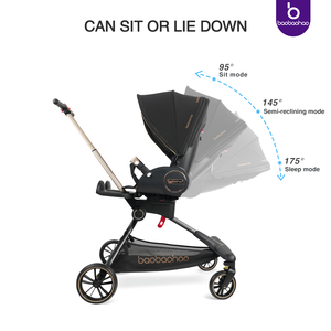 Baobaohao babi passeggino Luxury high view può sedersi e sdraiarsi passeggino portatile a due vie con guscio d'uovo - Product Image 2