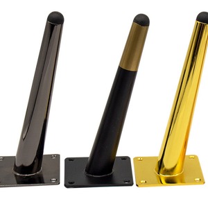 Furniture <b>Leg</b> Straight Tapered Metal Iron Matte Black Gold <b>Sofa</b> Office Furniture Minimalist Heavy Duty - Product Image 2