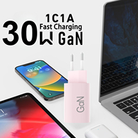 Chargeur mural 30W 18W PD QC3.0 à 2 ports, chargeur rapide pour téléphone, adaptateur de voyage universel avec USB et Type-C, vente en gros