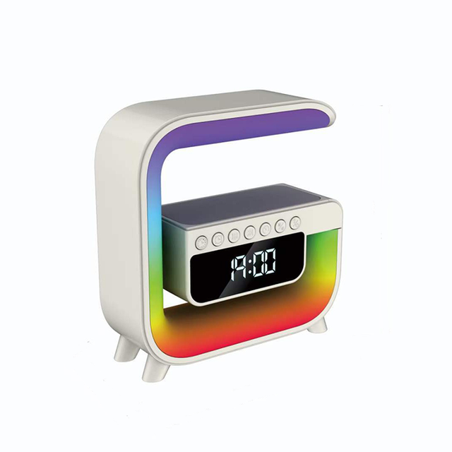 2023 Mini G3 Portable  Speaker with RGB LED Lighting Wireless Charging Mic for Home or Outdoor Parties