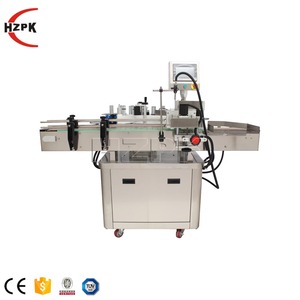 HZPK Pet Bottle Water Automatic Self Adhesive Label Labelling Sticker <b>Machine</b> for Cosmetics Round Bottles - Product Image 3