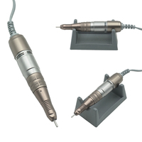 Ponceuse à ongles électrique professionnelle portable OEM AH200 en métal, jusqu'à 35 000 tr/min, forme stylo, avec embouts de retrait