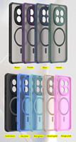 Coque de protection antichoc en TPU+PC avec texture seconde peau et revêtement anti-traces de doigts magnétique pour OPPO RENO 16C/16FS/16F/16 5G