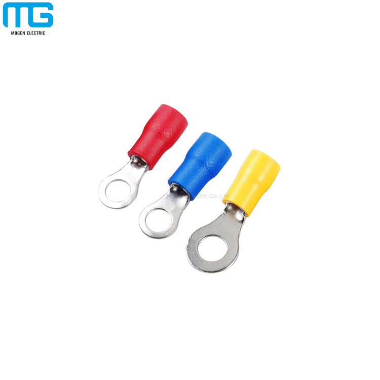 RV series wire terminal electrical insulated crimp copper or brass ring terminal