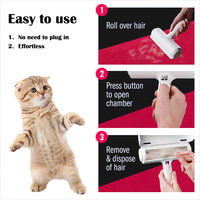 Rouleaux auto-nettoyants réutilisables pour enlever les poils d'animaux, brosse pour enlever les poils de chien, brosse pour enlever les poils de chat, rouleau anti-peluches réutilisable